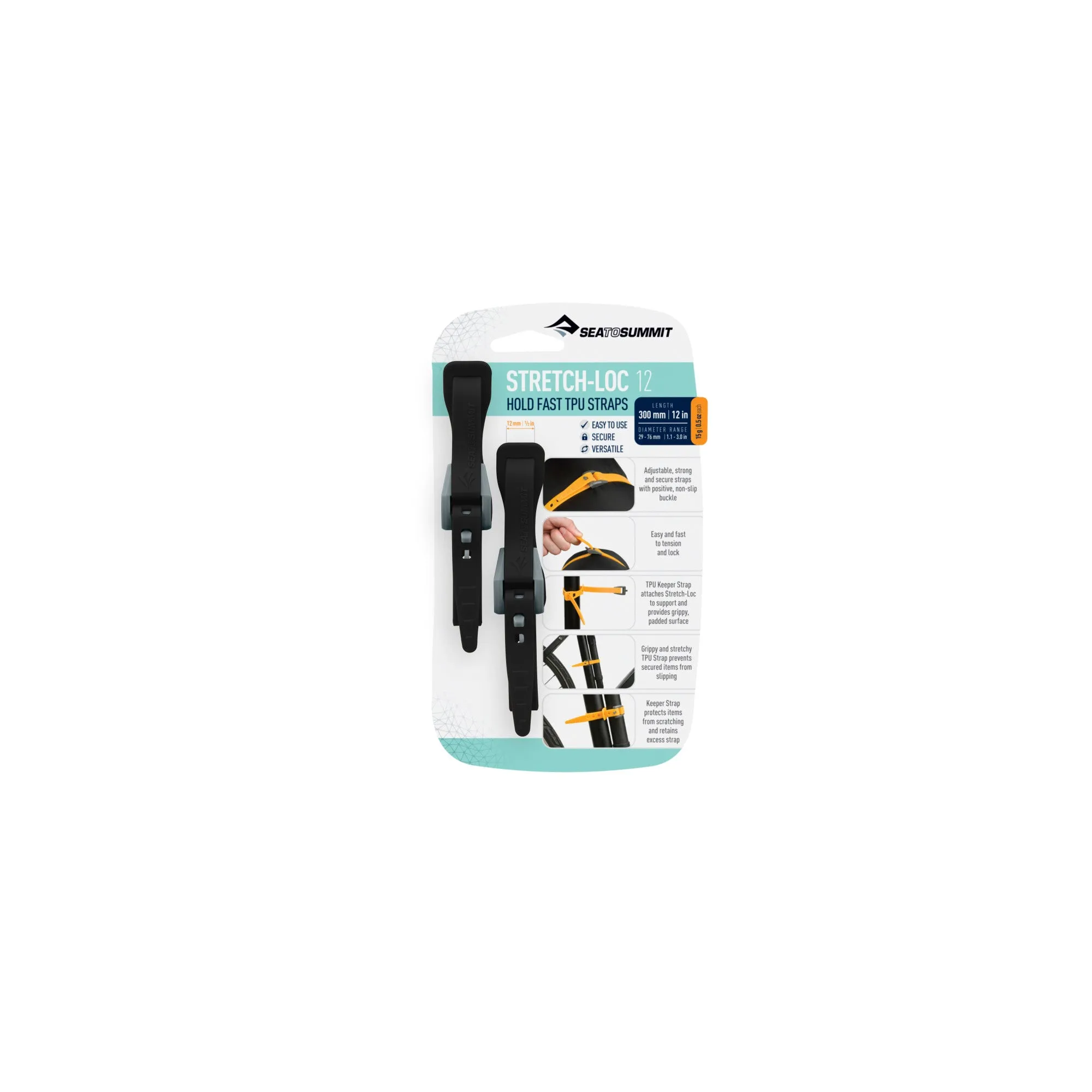 Stretch-Loc TPU Strap 12mm - [2 Pack]