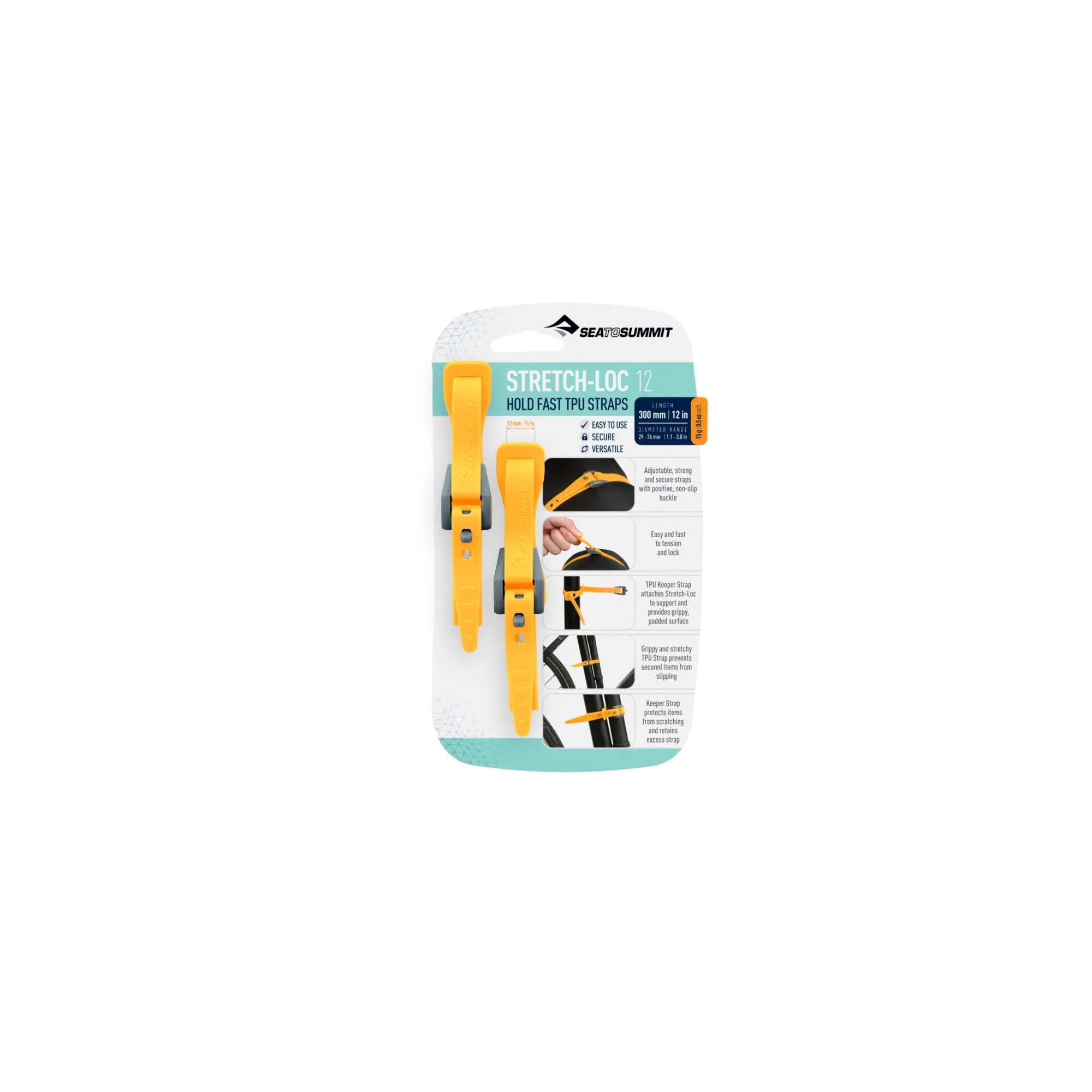 Stretch-Loc TPU Strap 12mm - [2 Pack]