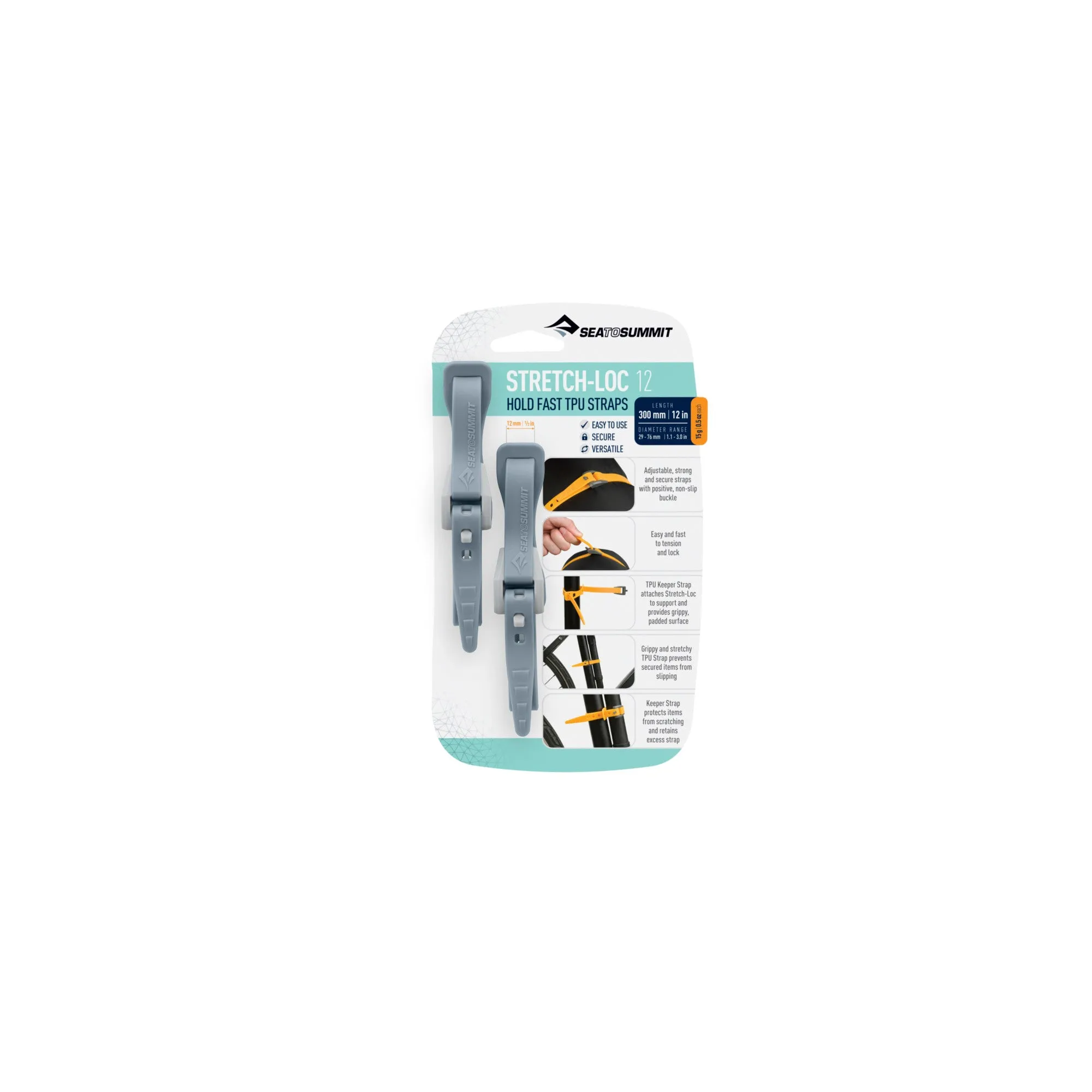 Stretch-Loc TPU Strap 12mm - [2 Pack]