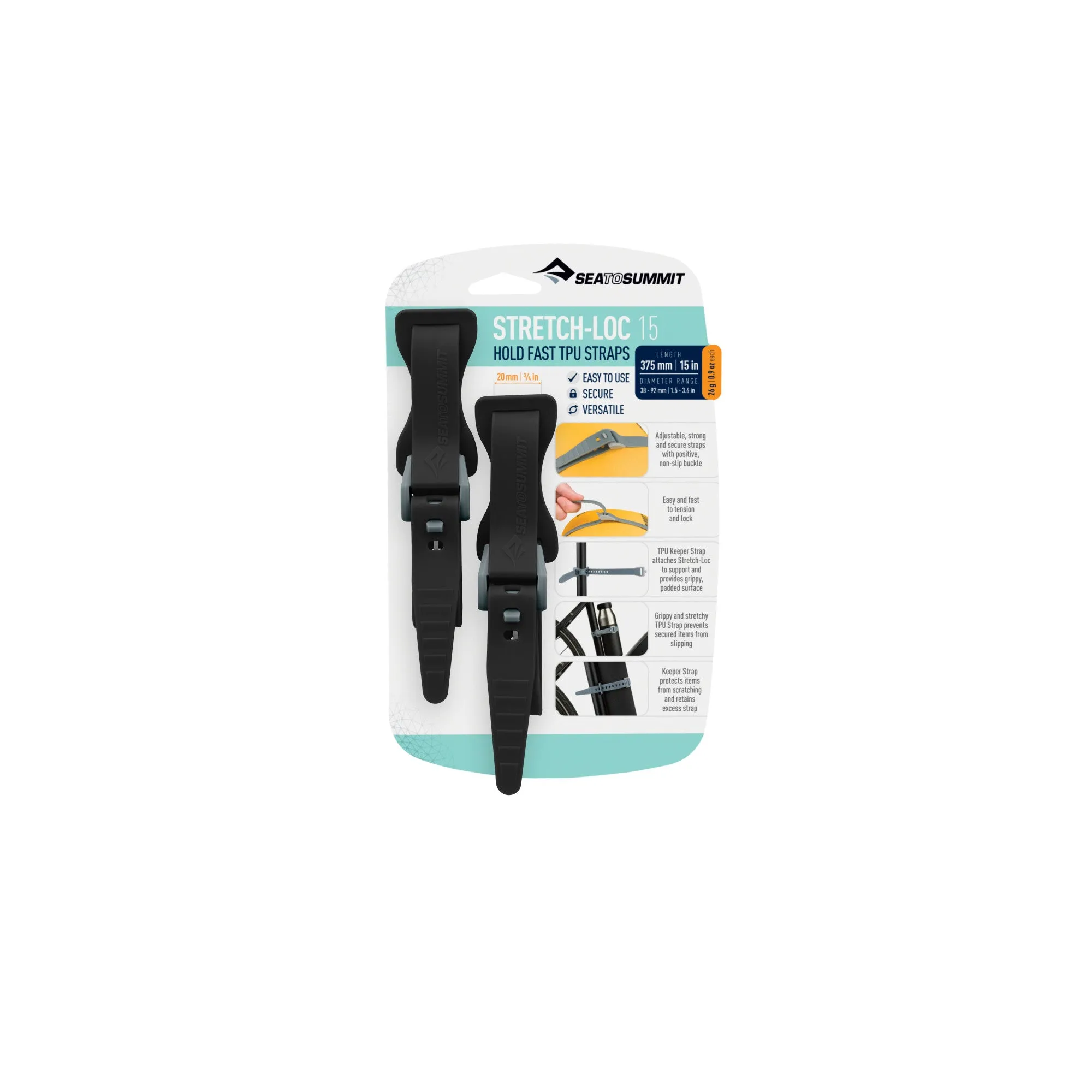 Stretch-Loc TPU Strap 12mm - [2 Pack]