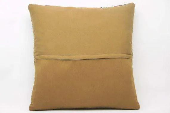 Striped Multi Color Kilim Pillow Cover 16x16 3270