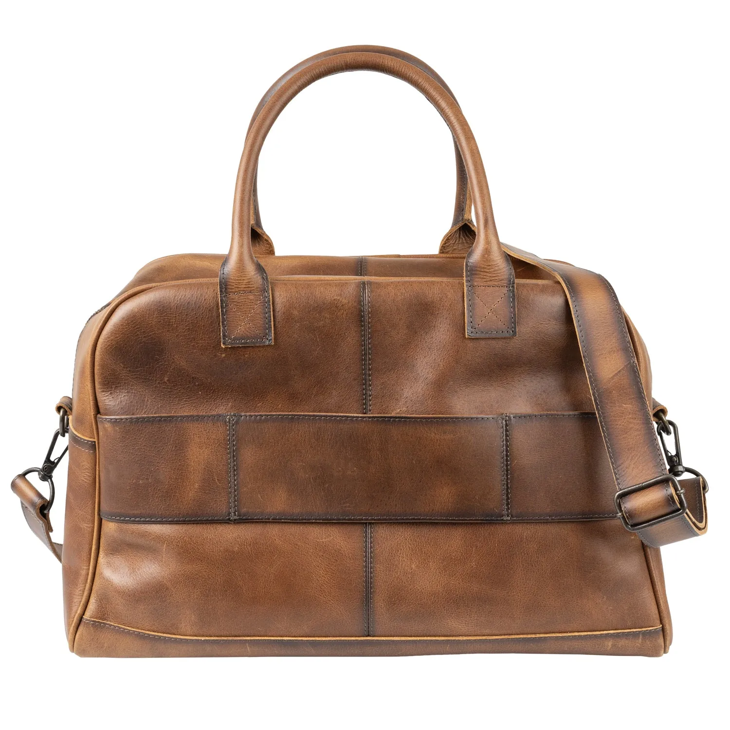 STS Ranchwear Unisex Tucson Rich Tan Leather Carry-On Bag