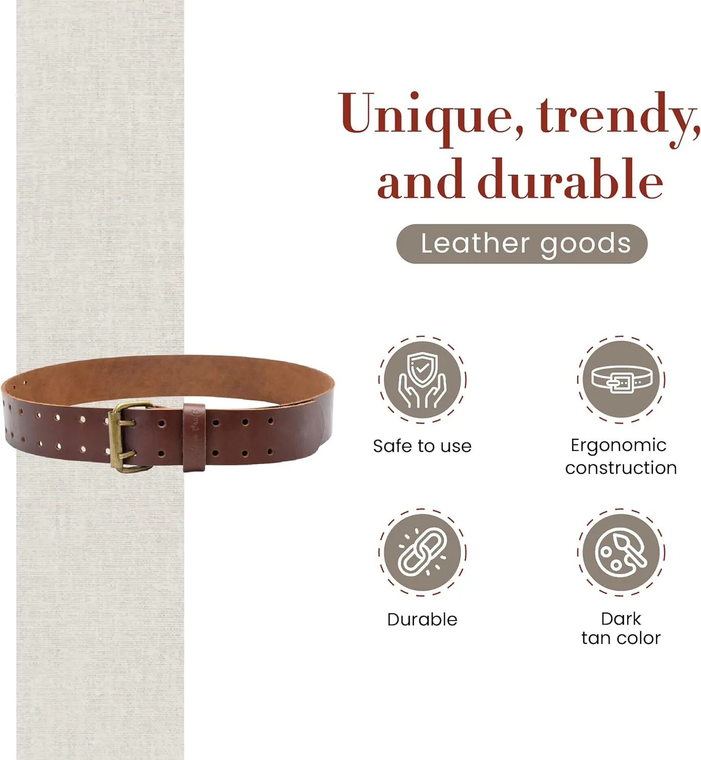 Style N Craft Work Belt, Durable and Rugged Belt