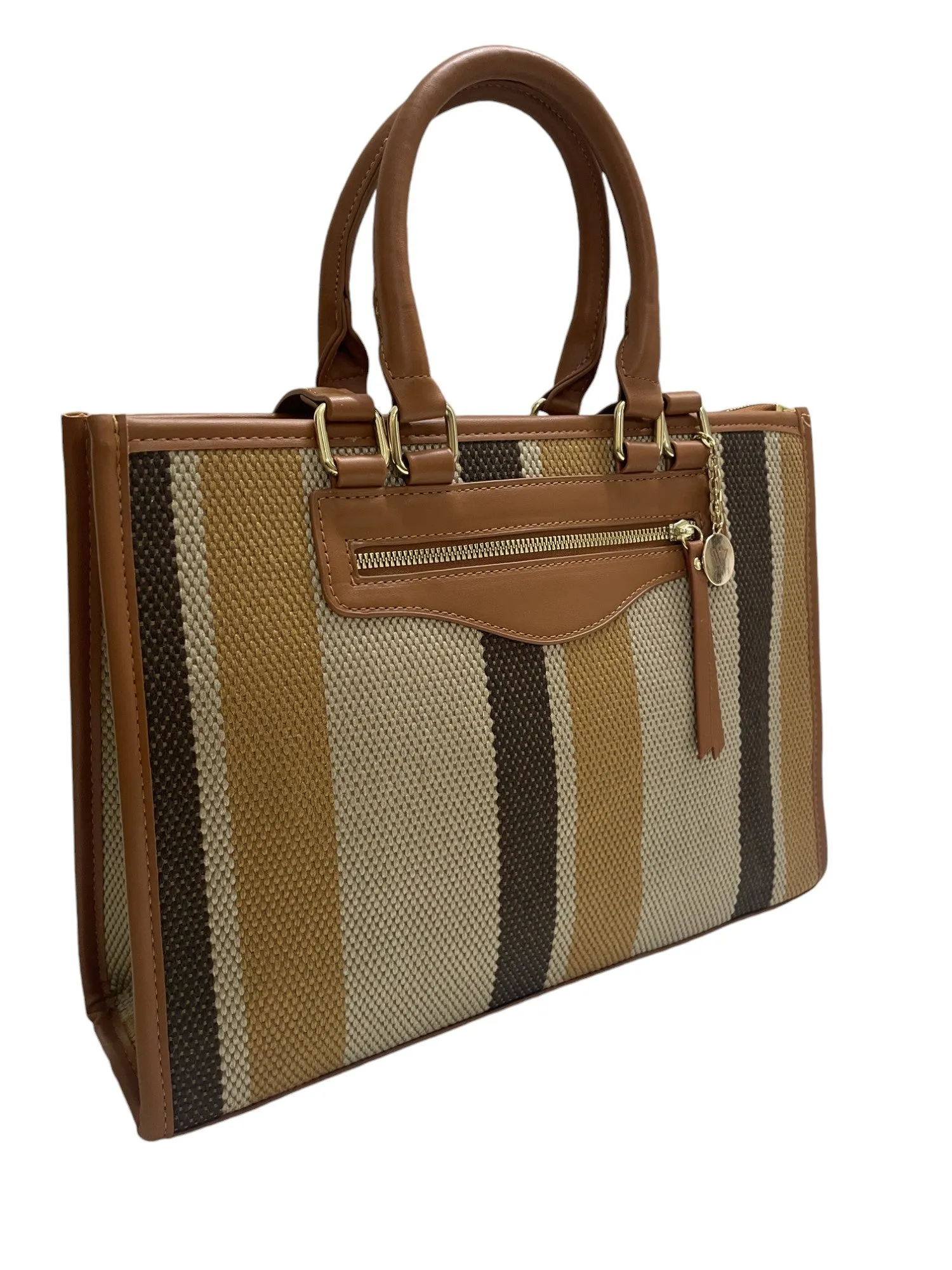 Stylish Multi-Color Striped Tote Bag Collection