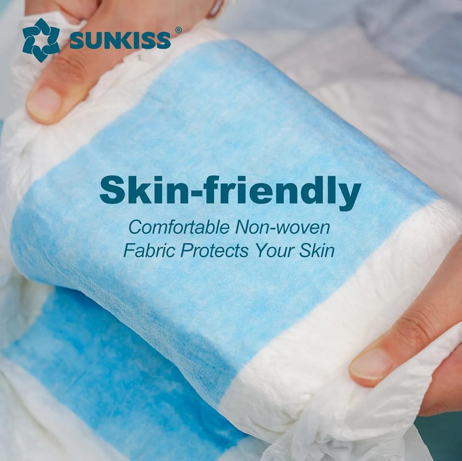 SUNKISS TrustPlus Overnight Adult Diapers with Ultimate Absorbency, Unisex Disposable Incontinence Briefs with Tabs for Men and Women, Odor Control, XLarge, 12 Count
