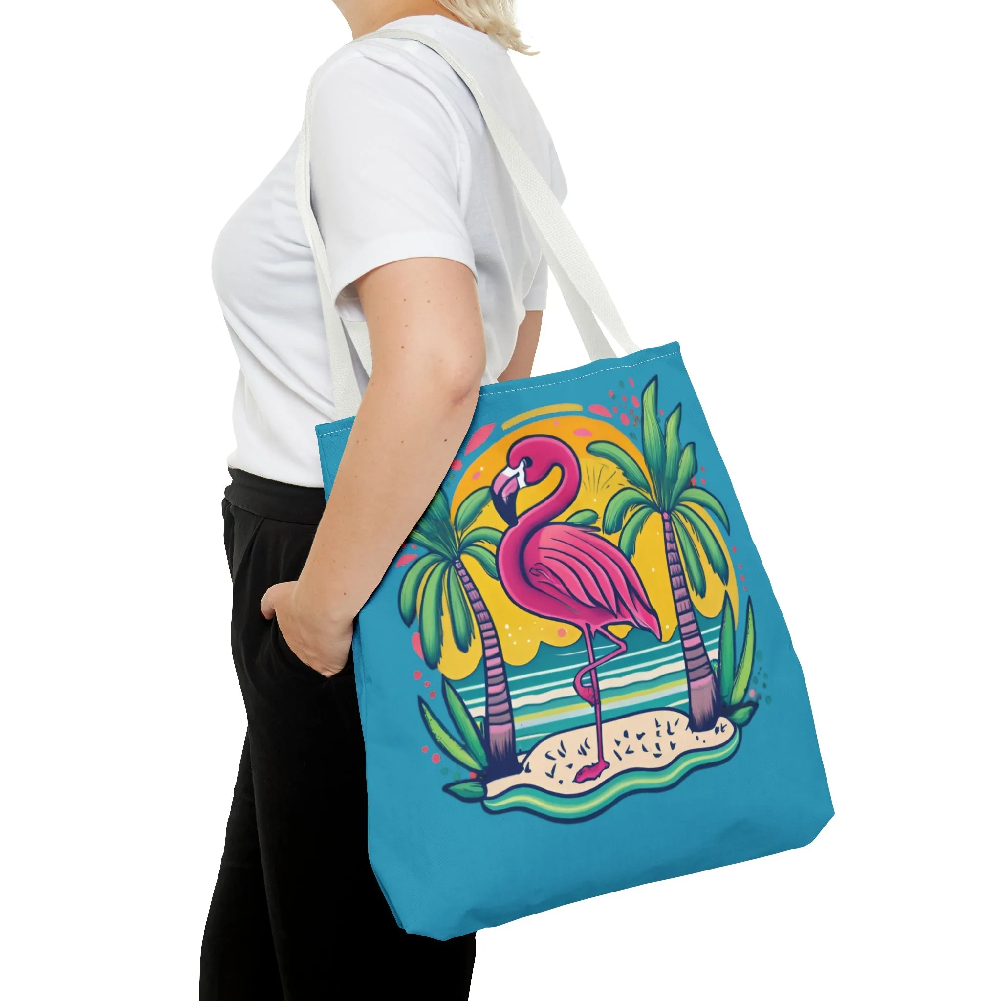 Sunsets & Flamingos Tote Bag