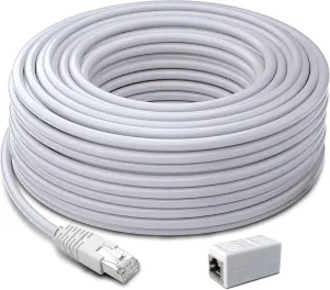 Swann Security Cat5 Ethernet Cable, NVR Extension Cord for PoE Camera, 100 Ft/30M, SWNHD-30MCAT5E