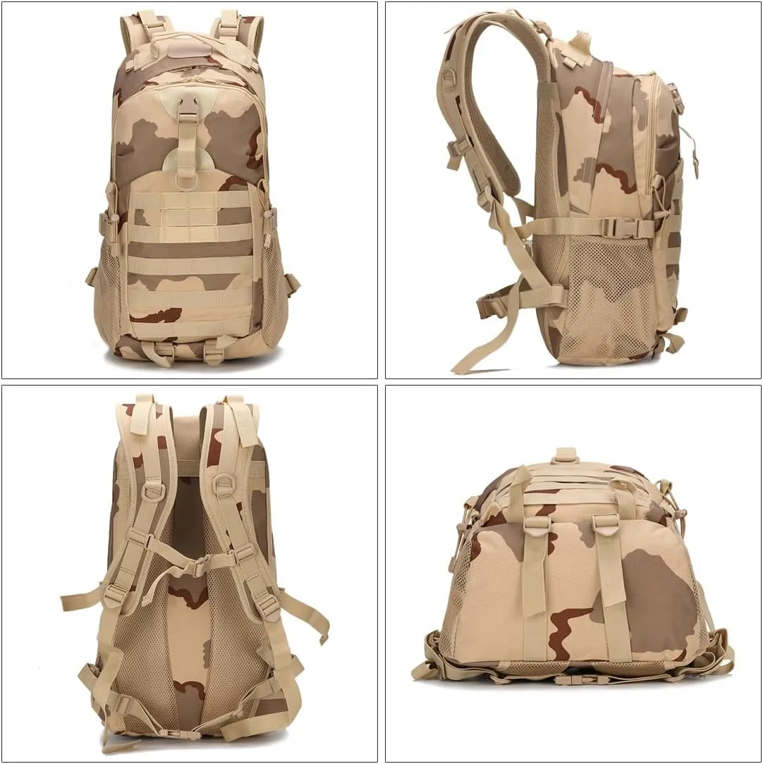 Tactical Backpack for Men Hiking Day Pack Molle Military Rucksack Waterproof Assault Pack Bag for Hunting Camping Trekking (ACU)