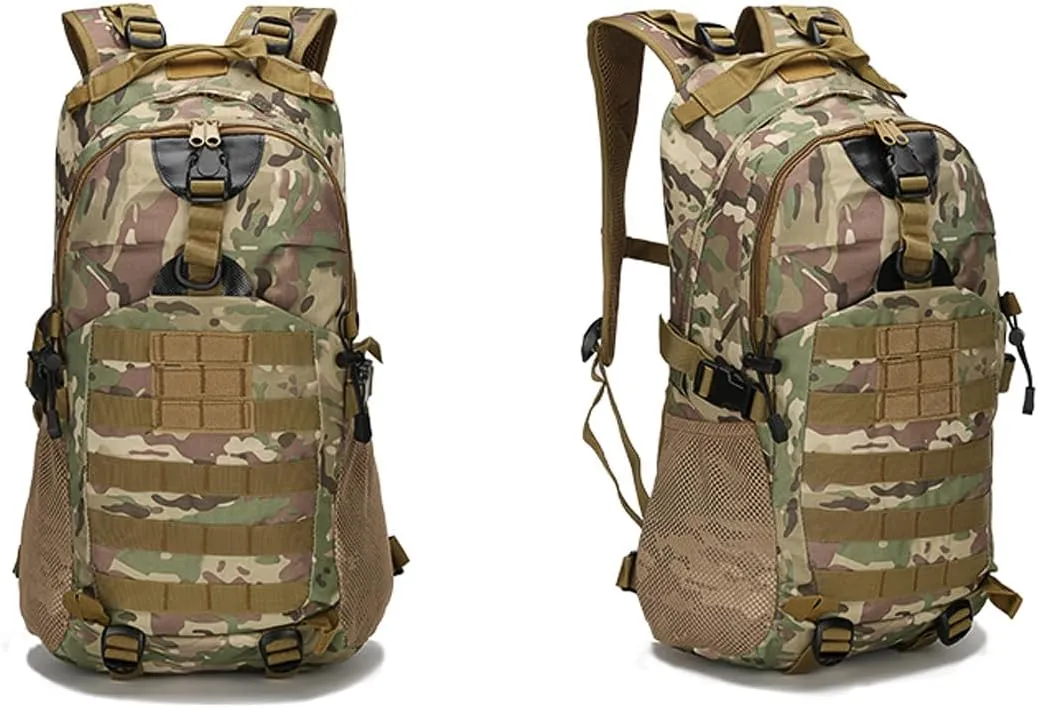 Tactical Backpack for Men Hiking Day Pack Molle Military Rucksack Waterproof Assault Pack Bag for Hunting Camping Trekking (CP)