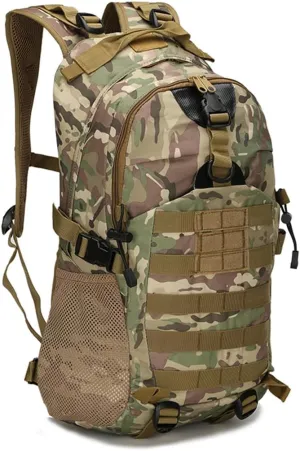 Tactical Backpack for Men Hiking Day Pack Molle Military Rucksack Waterproof Assault Pack Bag for Hunting Camping Trekking (CP)