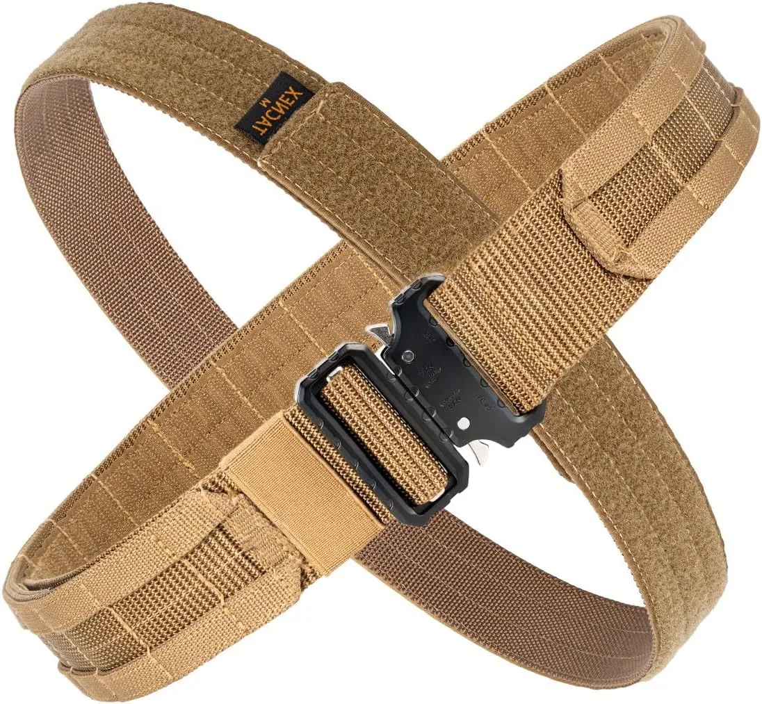 Tactical Gun Belt Molle Battle Belt 1.75" & 1.5" Rigger Heavy Duty Belt