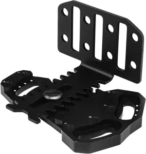 Tactical Gun Holster Adapter, Adjustable Negative Cant Plate Right-Angled for QLS System Extension Magazine Metal Accessory