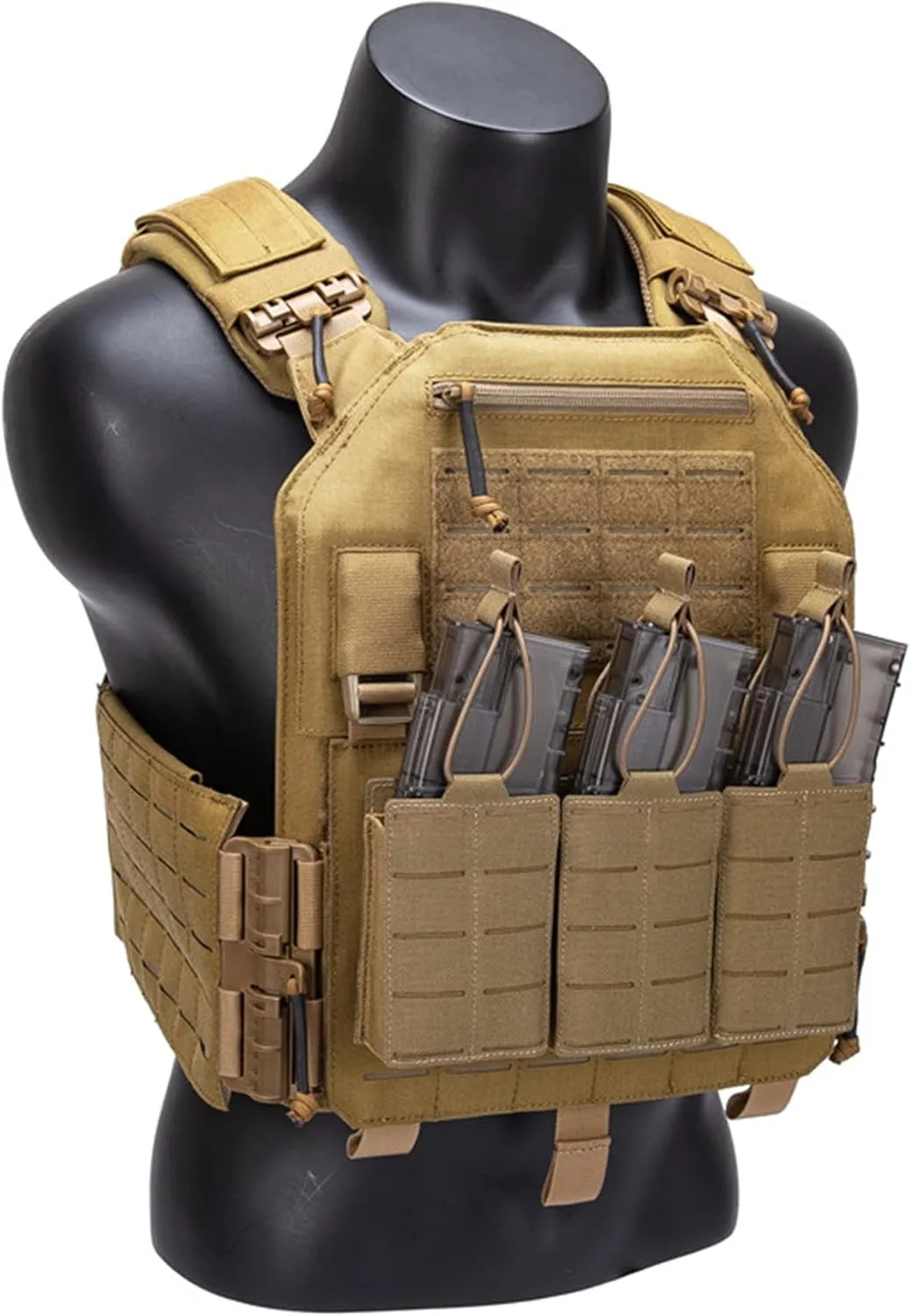 Tactical Mag Pouch Laser Cutting Molle Mag Pouch Triple Mag Pouch Open Top Mag Pouch for Magazine Holster for Tactical Bag Accessories Holder