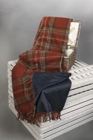 Tartan Wool Blend Picnic Blanket