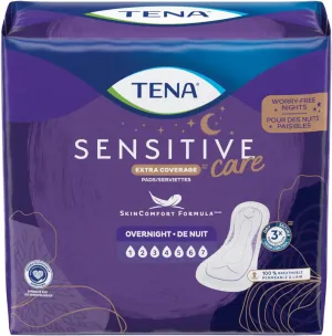 TENA Overnight Ultimate Full Coverage Overnight Pads - 3 pks of 28 ct