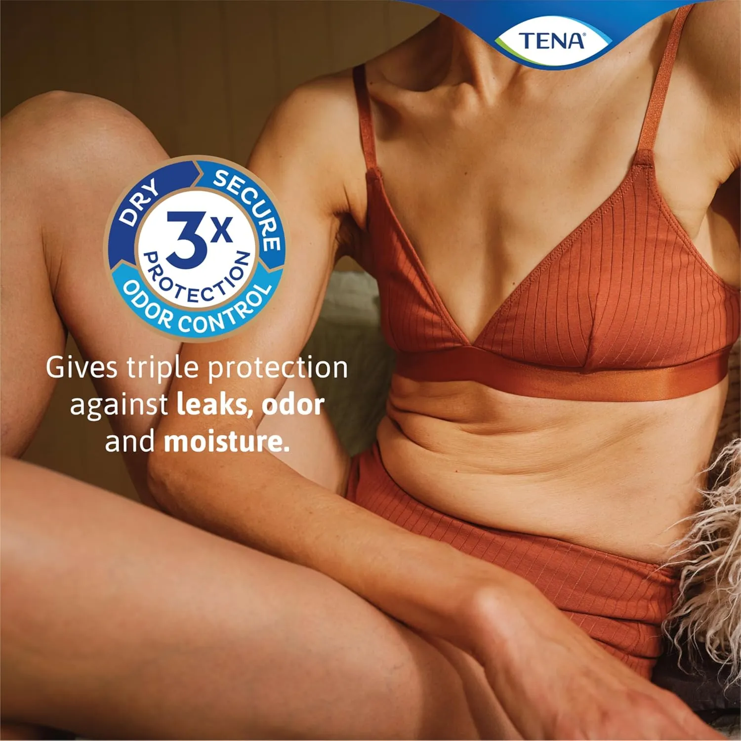 TENA Sensitive Care Incontinence Pads, Bladder Control, Postpartum for Women, Overnight Absorbency, Extra Coverage, 48 Count