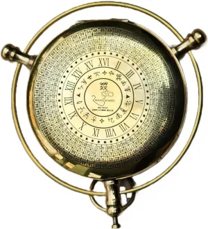 The Golden Compass Alethiometer - Unique Brass Design - Adventure Travel Gift for Cult Movie Lovers - Perfect Christmas, Birthday, or Baptism Keepsake Gift