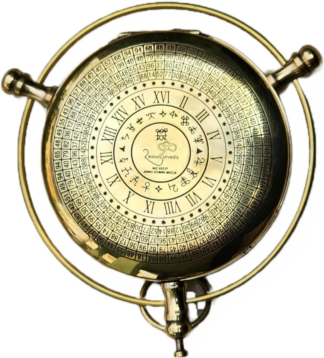 The Golden Compass Alethiometer - Unique Brass Design - Adventure Travel Gift for Cult Movie Lovers - Perfect Christmas, Birthday, or Baptism Keepsake Gift