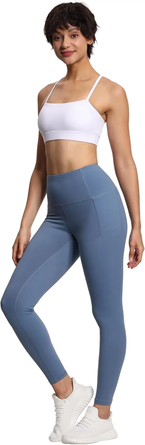 THE GYM PEOPLE Women's Adjustable Spaghetti Strap Sports Bras Wirefree Workout Tops with Removable Padded