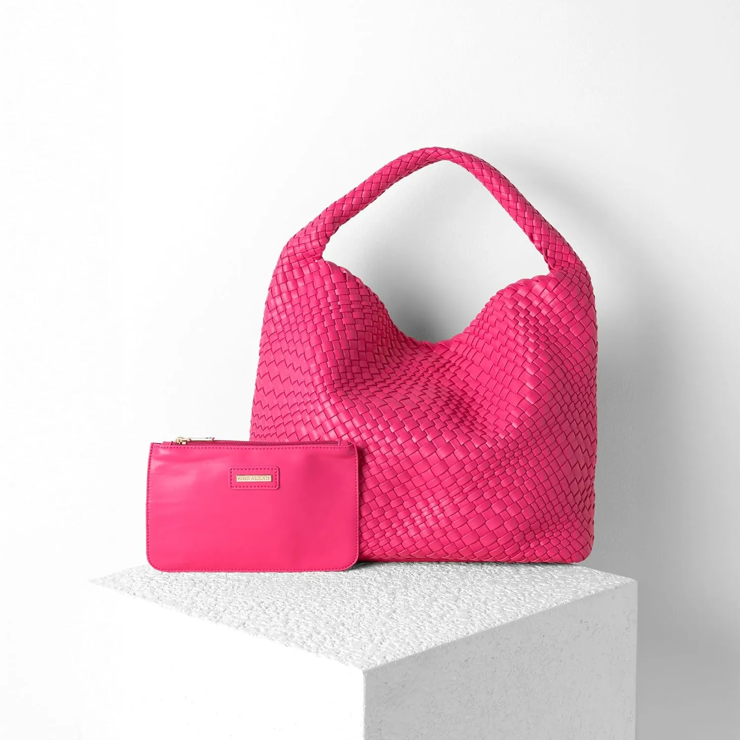 THINGS REMEMBERED Woven Leather Hobo Bag