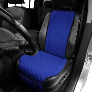 TLH Car Front Seat Protectors Air Bag Compatible Neo Supreme Luxury Diamond Design Universal Seat Covers, Blue Single