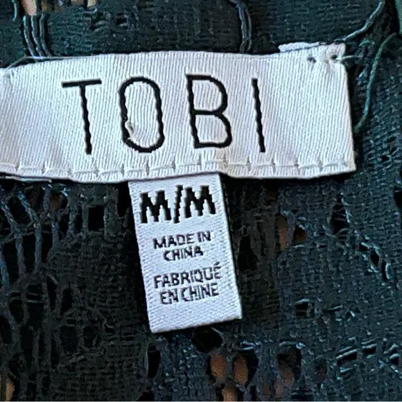 Tobi After Dark Lace Mini Dress New with Tag