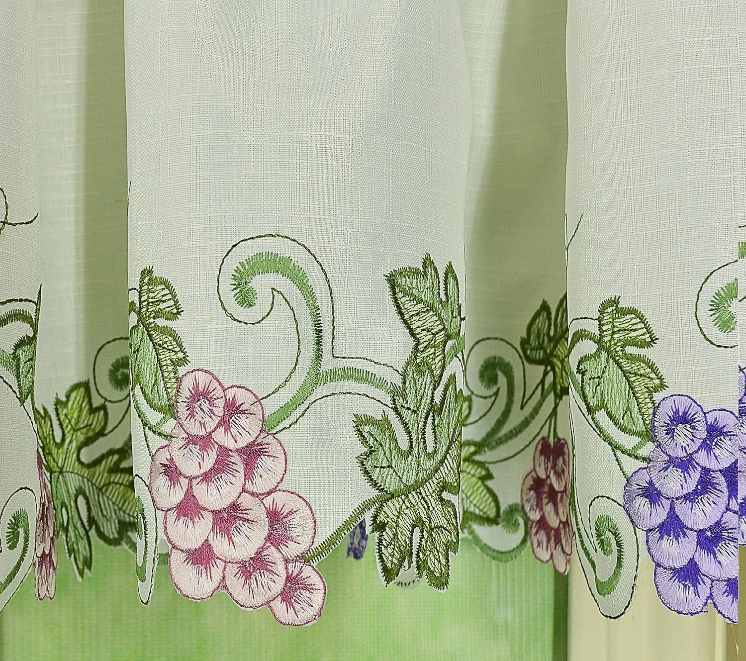 Today's Curtain Sonoma Kitchen Tier 24" Ecru/Multi