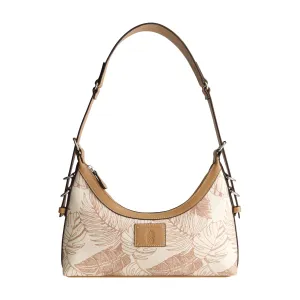 Tommy Bahama Graphic Leaf Print City Hobo, TAN