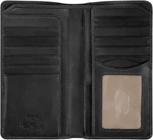 Tony Perotti Mens Long Bifold Checkbook Cover Wallet Multi Card Pocket Holder Italian Leather