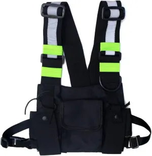 Tool Vest,Chest Rig Bag Men Women Multi-Pocket Vest Hip Hop Chest Pack Functional Utility Vest for Men
