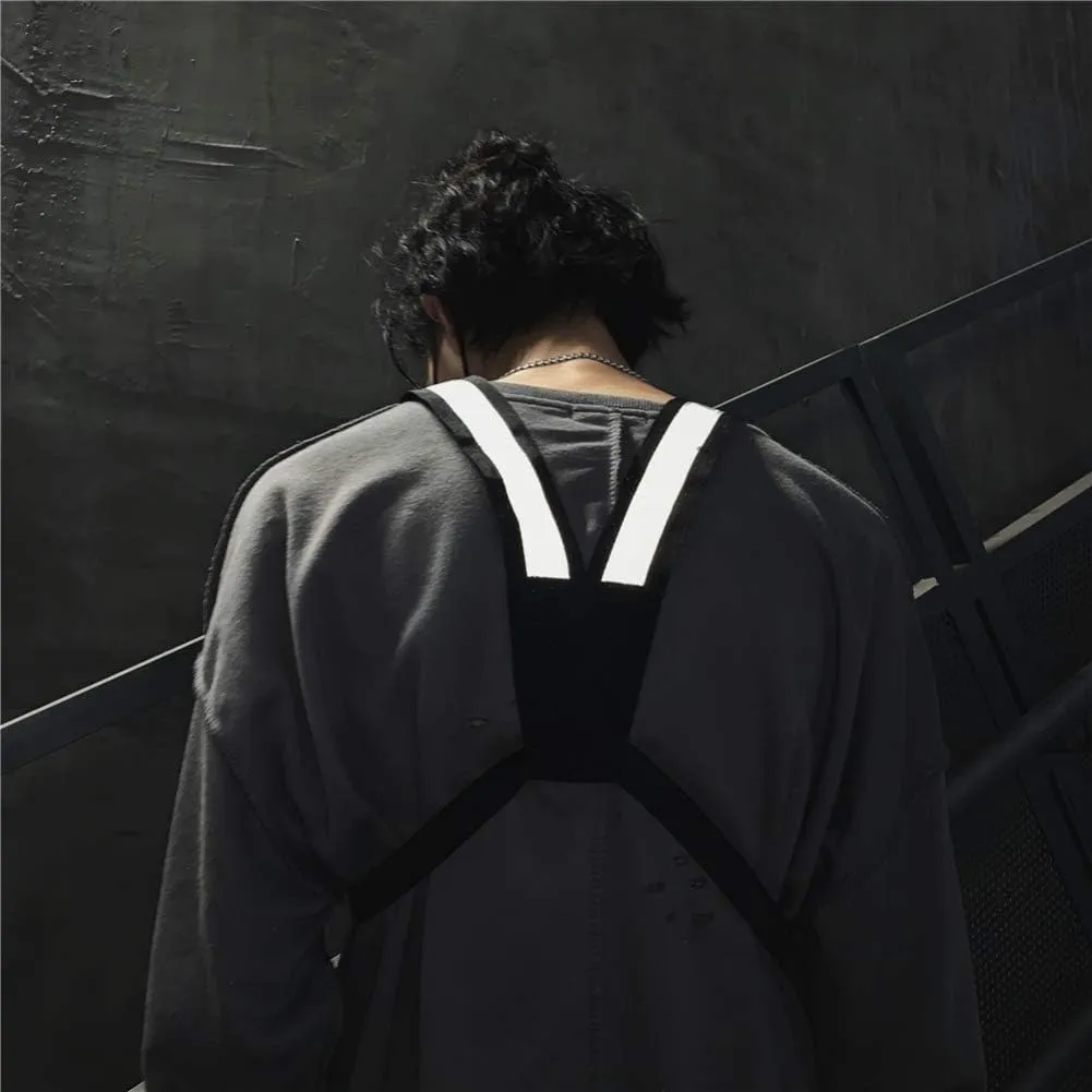 Tool Vest,Chest Rig Bag Men Women Multi-Pocket Vest Hip Hop Chest Pack Functional Utility Vest for Men