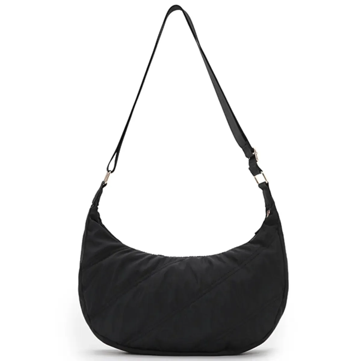 Tosca Harlow Hobo Bag - Black Stitch