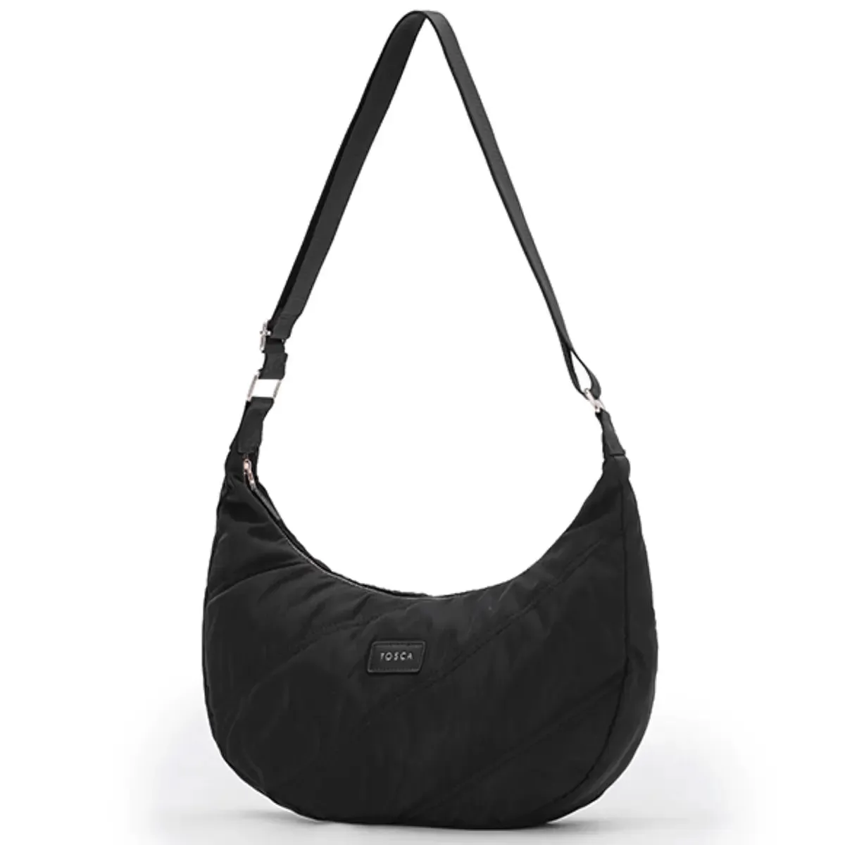 Tosca Harlow Hobo Bag - Black Stitch
