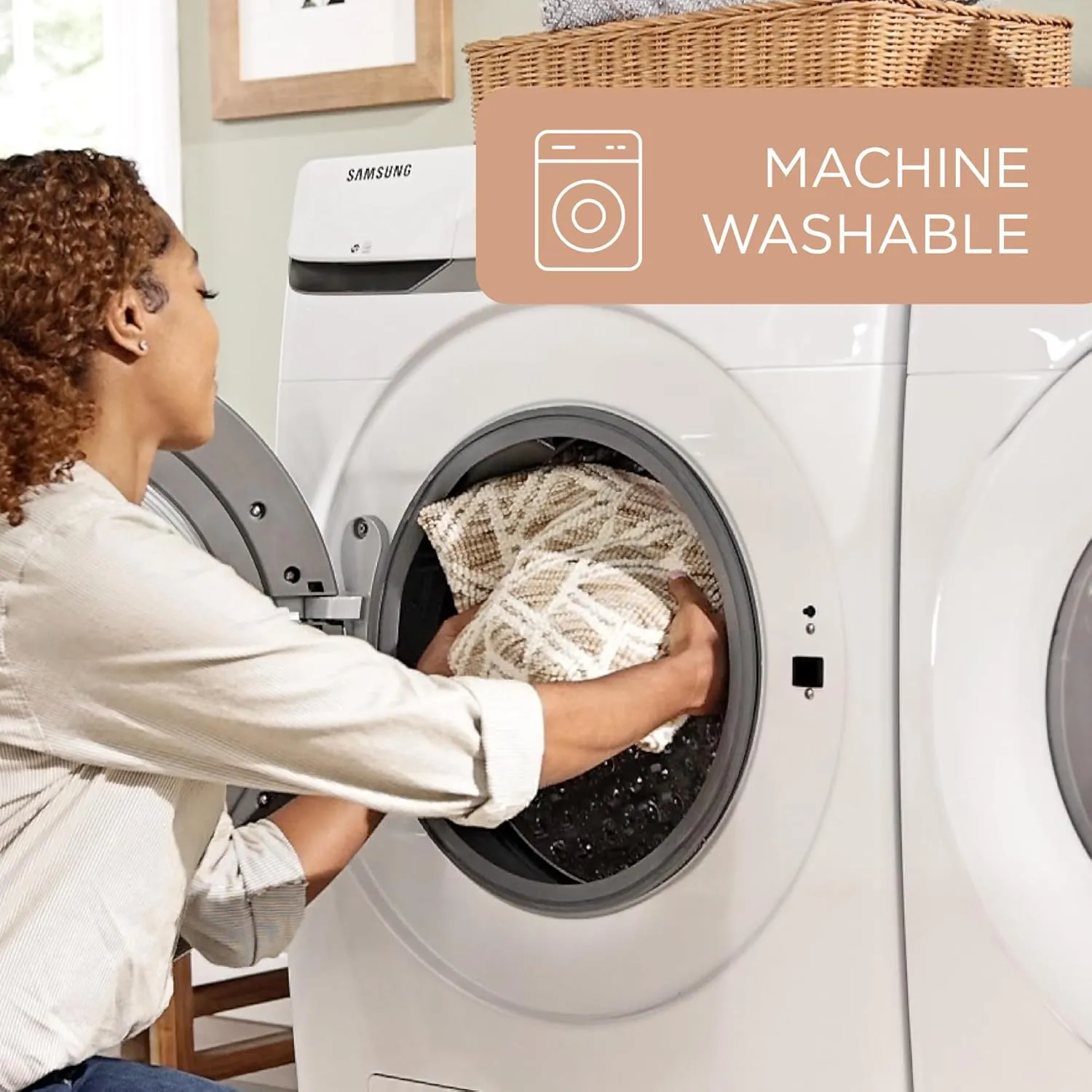 TOWN & COUNTRY EVERYDAY Walker Modern Diamond Everwash™ Washable Multi-Use Decorative Rug, Tufted Kitchen Runner Rug, Low-Profile Door Mat, Bath Rug with Non-Slip Backing, Dark Grey, 24"x72"
