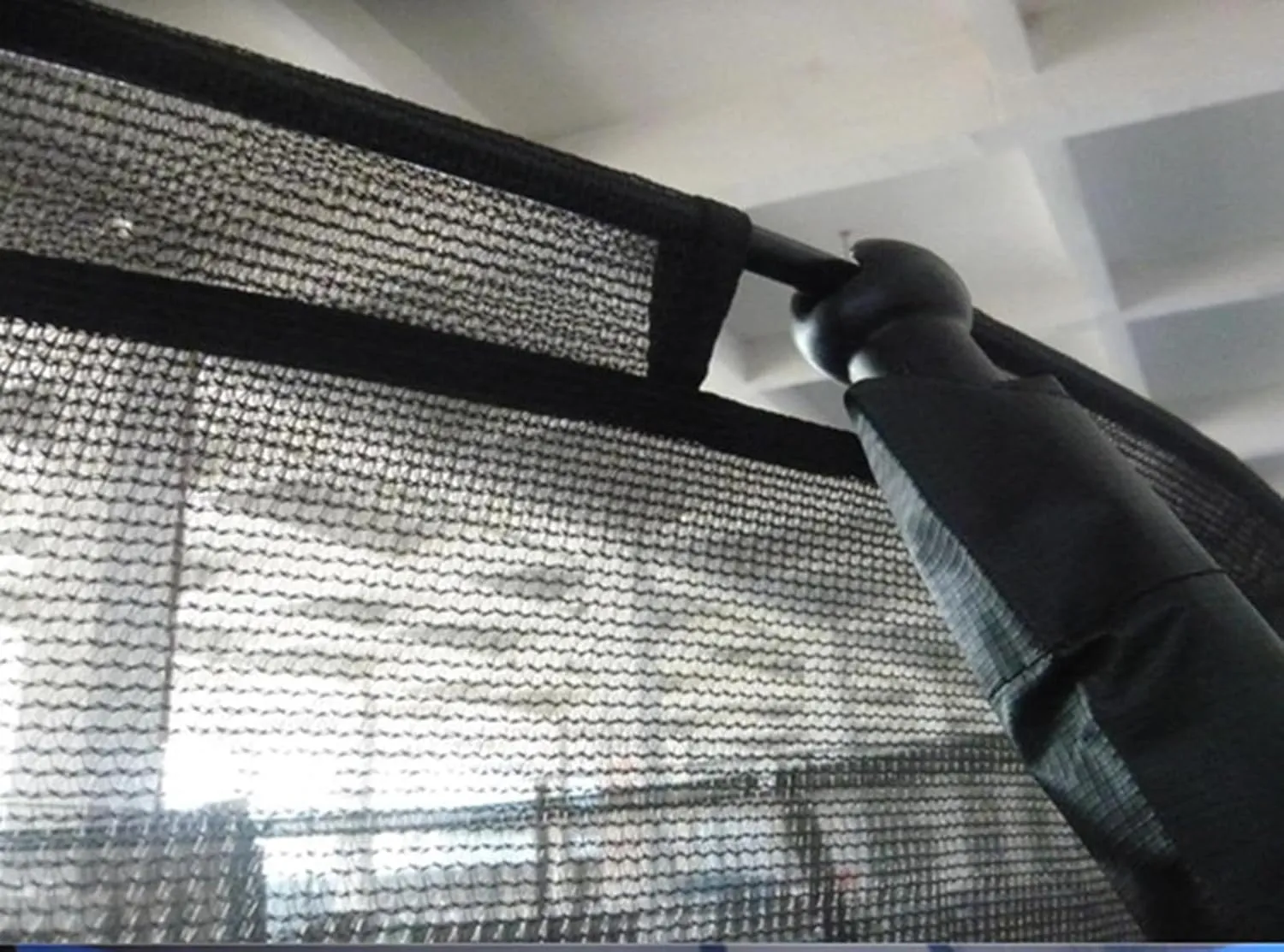 Trampoline Safety Net Replacement, Trampoline Enclosure Surround Netting with Zippers and Buckles, UV Resistant Tear Resistant Round Trampoline Accessories, Net Only