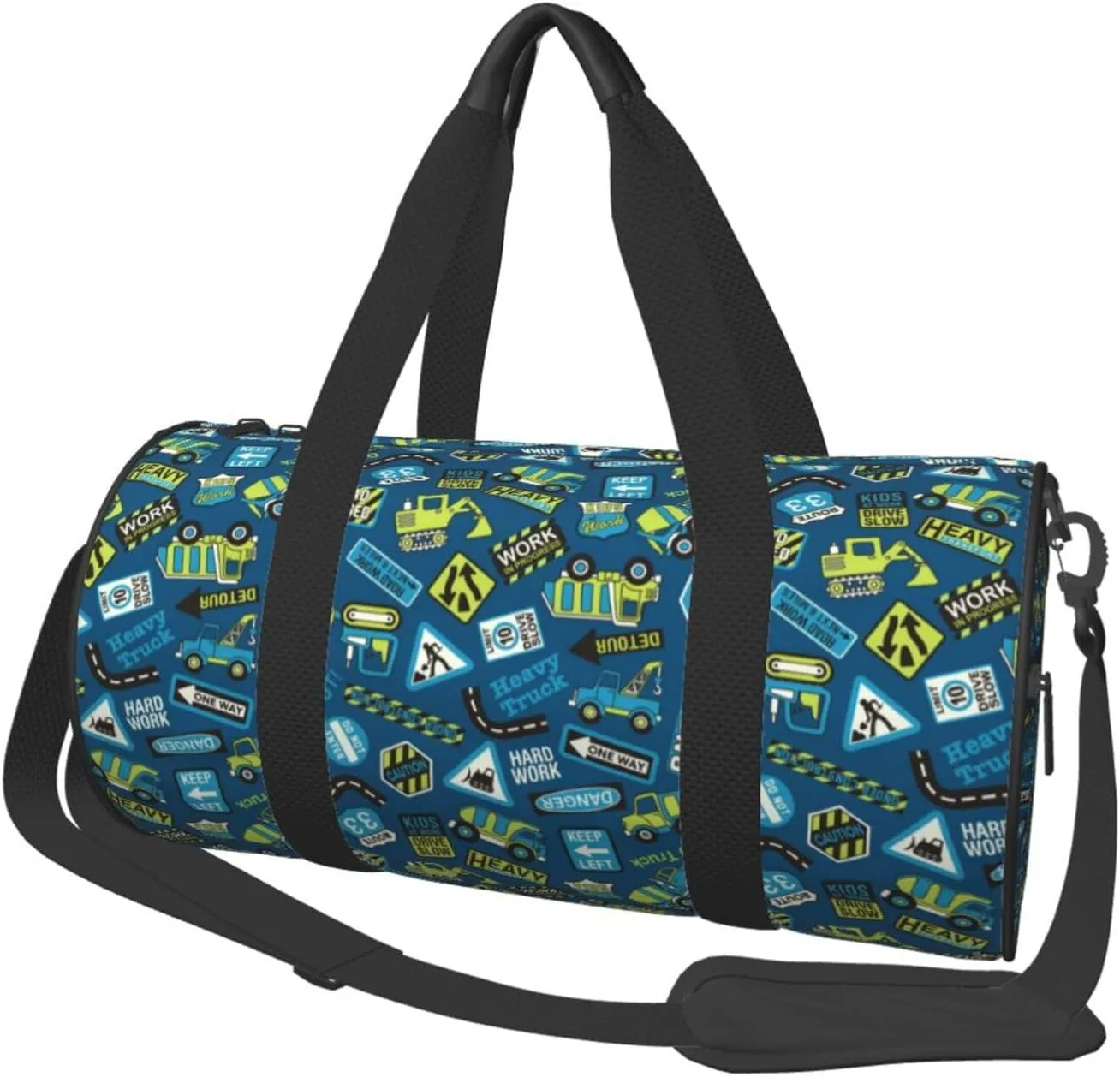 Travel Duffle Bag, Heavy Equipment Machinery Sports Gym Bag for Women Men, Carry On Bag Weekender Overnight Duffel Bag, Personal Item Travel Bag