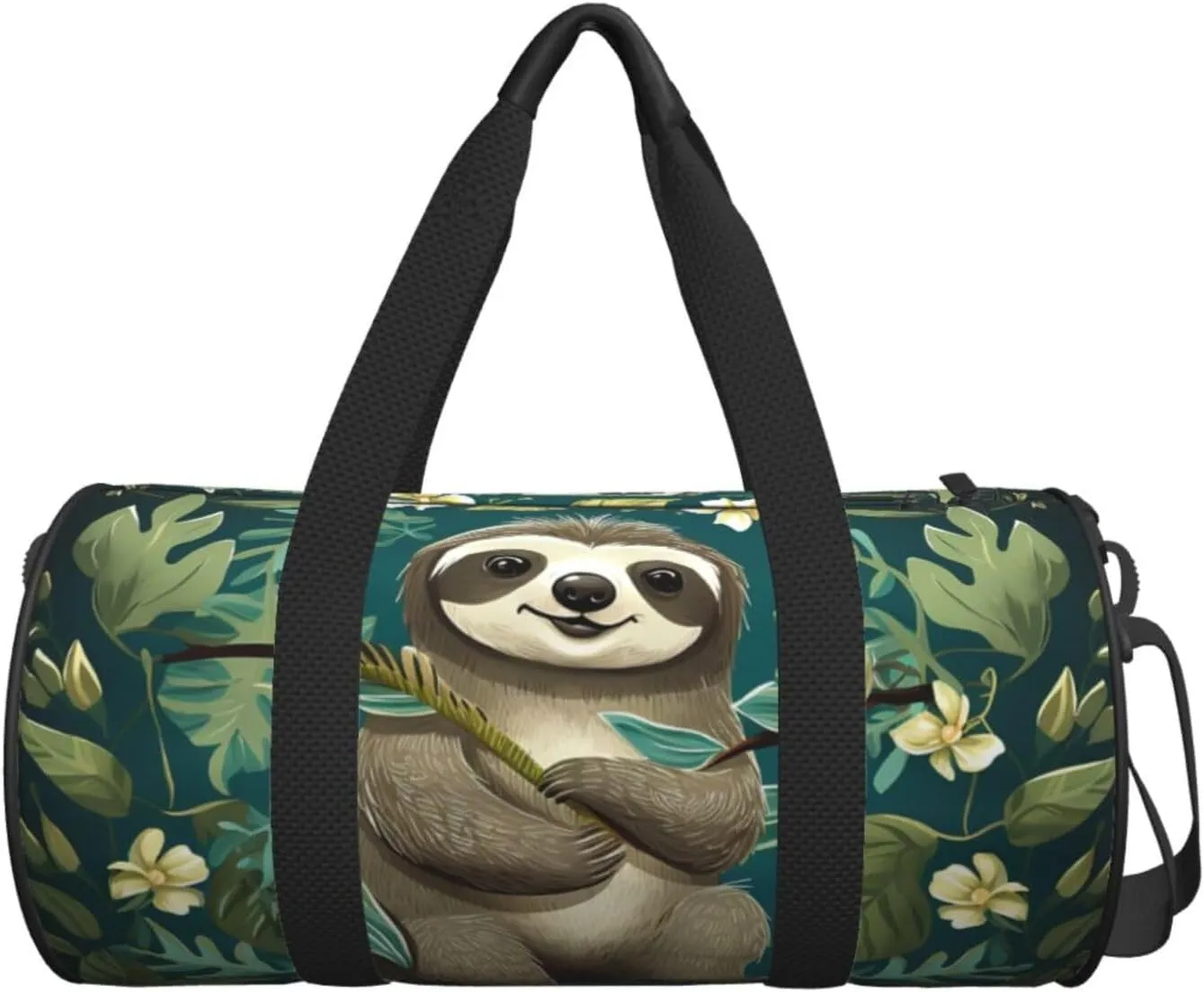 Travel Duffle Bag Weekender Bags for Men Women with Shoe Compartment Large Capacity Weekender Overnight Bag Adorable Sloth Carry On Tote Bags Sport Gym Bag for Travel Yoga