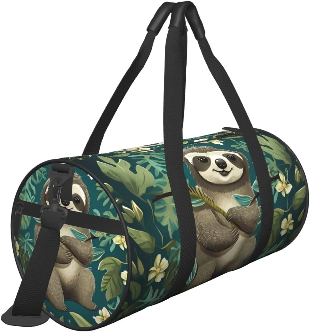 Travel Duffle Bag Weekender Bags for Men Women with Shoe Compartment Large Capacity Weekender Overnight Bag Adorable Sloth Carry On Tote Bags Sport Gym Bag for Travel Yoga