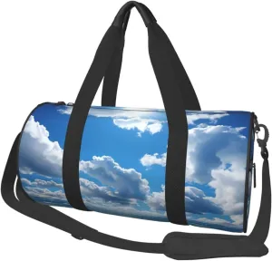Travel Duffle Bag Weekender Bags for Men Women with Shoe Compartment Large Capacity Weekender Overnight Bag Blue Carry On Tote Bags Sport Gym Bag for Travel Yoga