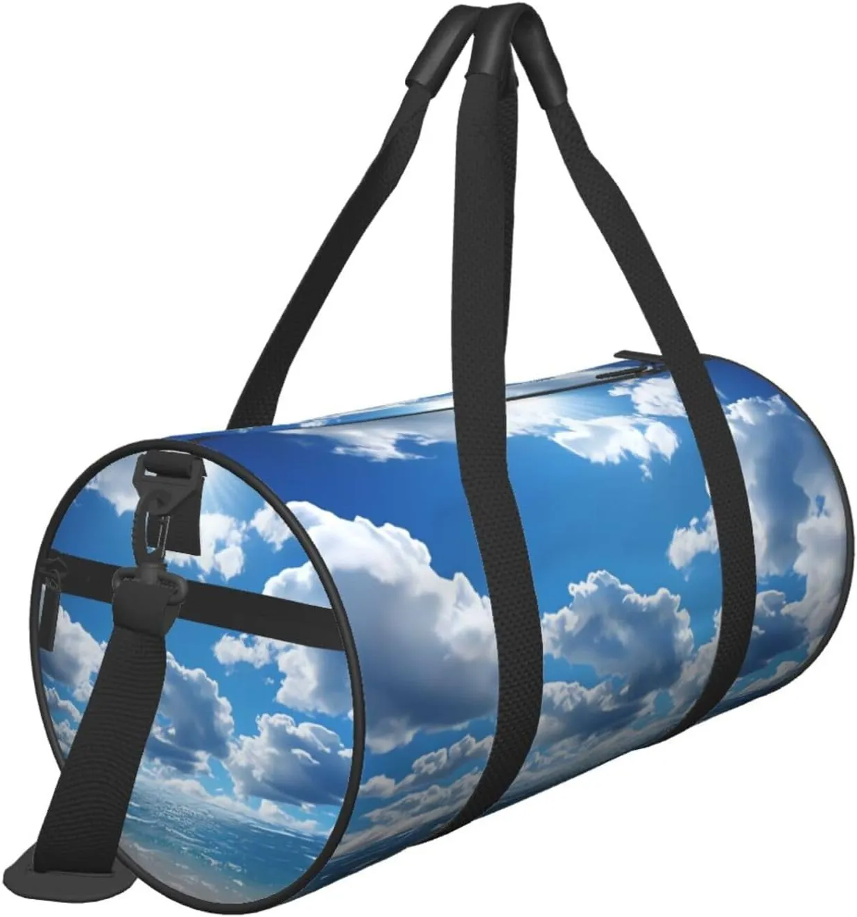 Travel Duffle Bag Weekender Bags for Men Women with Shoe Compartment Large Capacity Weekender Overnight Bag Blue Carry On Tote Bags Sport Gym Bag for Travel Yoga
