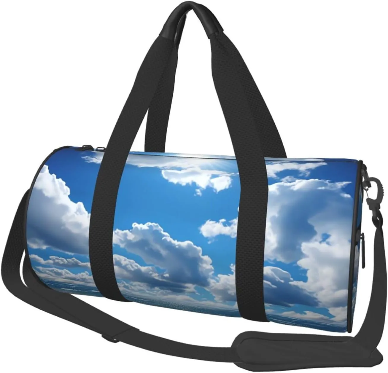 Travel Duffle Bag Weekender Bags for Men Women with Shoe Compartment Large Capacity Weekender Overnight Bag Blue Carry On Tote Bags Sport Gym Bag for Travel Yoga