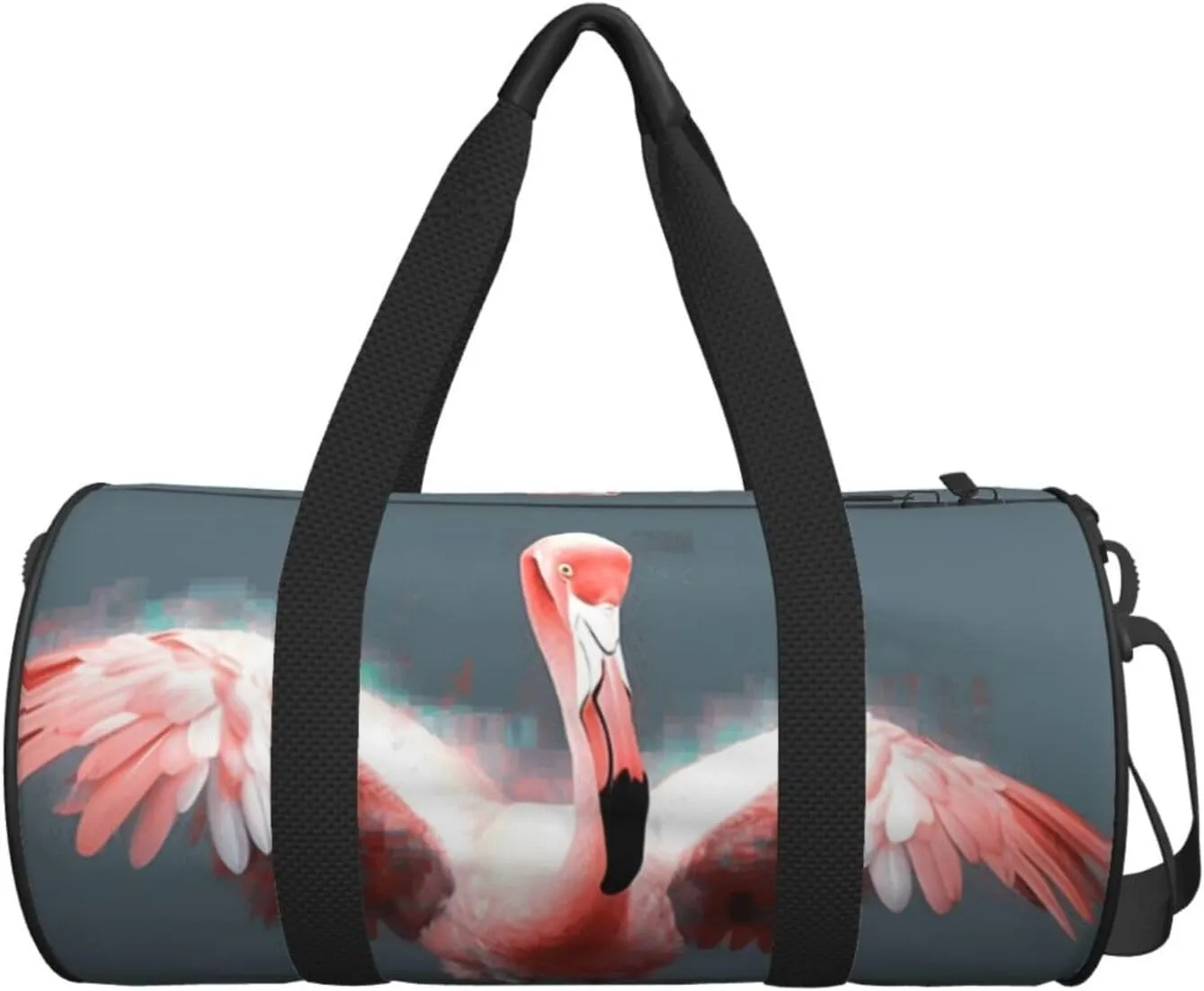Travel Duffle Bag Weekender Bags for Men Women with Shoe Compartment Large Capacity Weekender Overnight Bag Flamingo Carry On Tote Bags Sport Gym Bag for Travel Yoga
