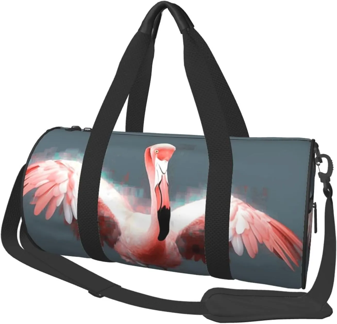 Travel Duffle Bag Weekender Bags for Men Women with Shoe Compartment Large Capacity Weekender Overnight Bag Flamingo Carry On Tote Bags Sport Gym Bag for Travel Yoga