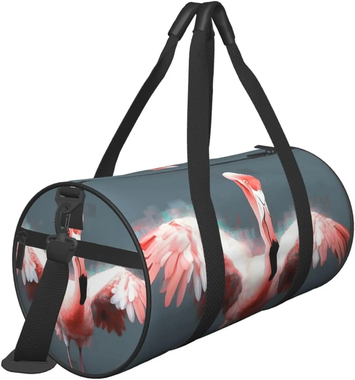 Travel Duffle Bag Weekender Bags for Men Women with Shoe Compartment Large Capacity Weekender Overnight Bag Flamingo Carry On Tote Bags Sport Gym Bag for Travel Yoga