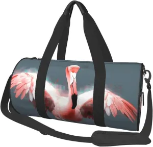Travel Duffle Bag Weekender Bags for Men Women with Shoe Compartment Large Capacity Weekender Overnight Bag Flamingo Carry On Tote Bags Sport Gym Bag for Travel Yoga