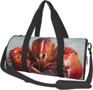 Travel Duffle Bag Weekender Bags for Men Women with Shoe Compartment Large Capacity Weekender Overnight Bag Lobster Carry On Tote Bags Sport Gym Bag for Travel Yoga
