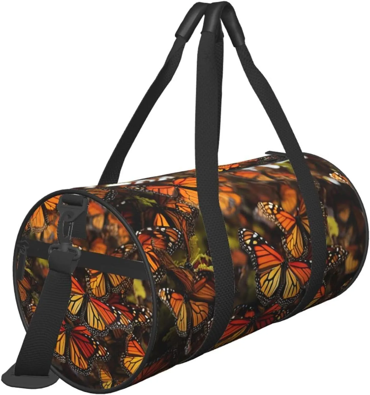 Travel Duffle Bag Weekender Bags For Men Women With Shoe Compartment Large Capacity Weekender Overnight Bag Monarch Butterflies Carry On Tote Bags Sport Gym Bag For Travel Yoga