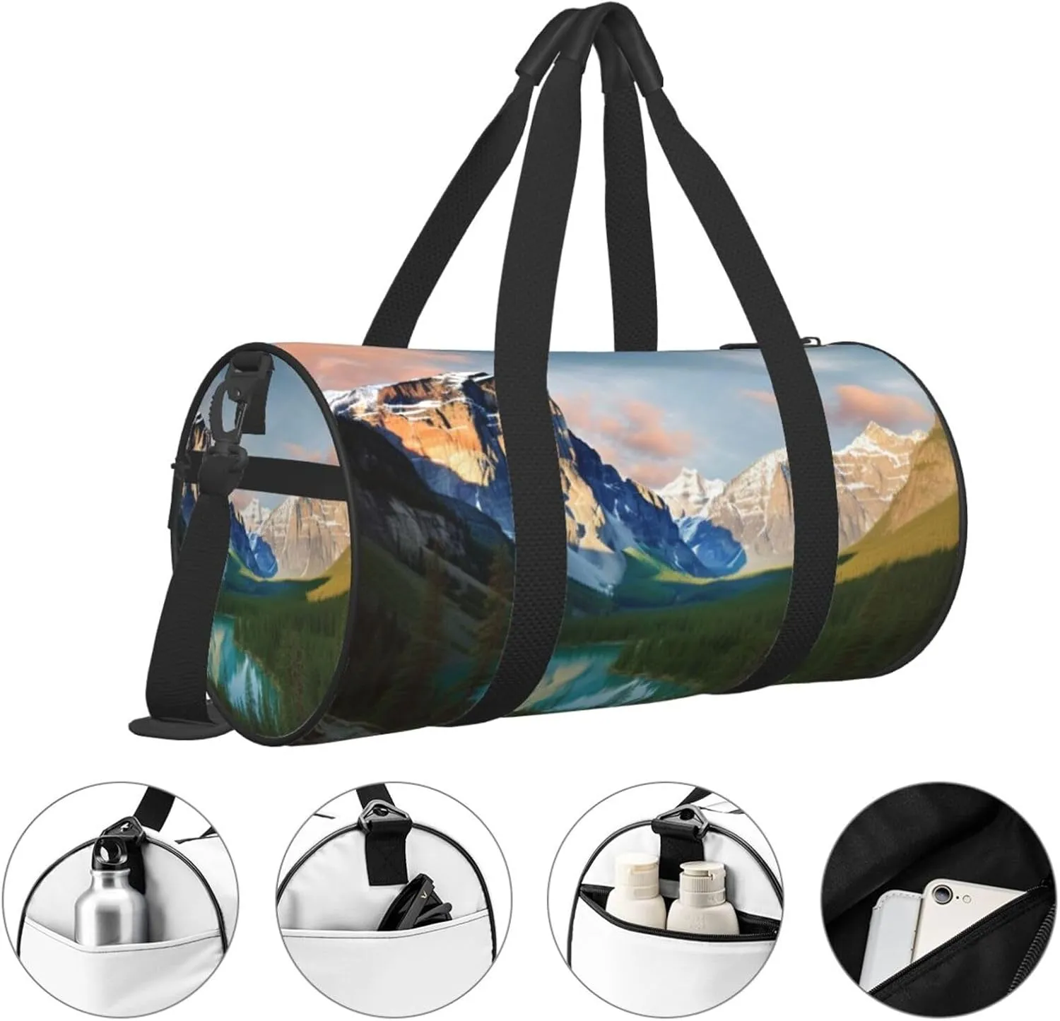 Travel Duffle Bag Weekender Bags For Men Women With Shoe Compartment Large Capacity Weekender Overnight Bag National Park Carry On Tote Bags Sport Gym Bag For Travel Yoga