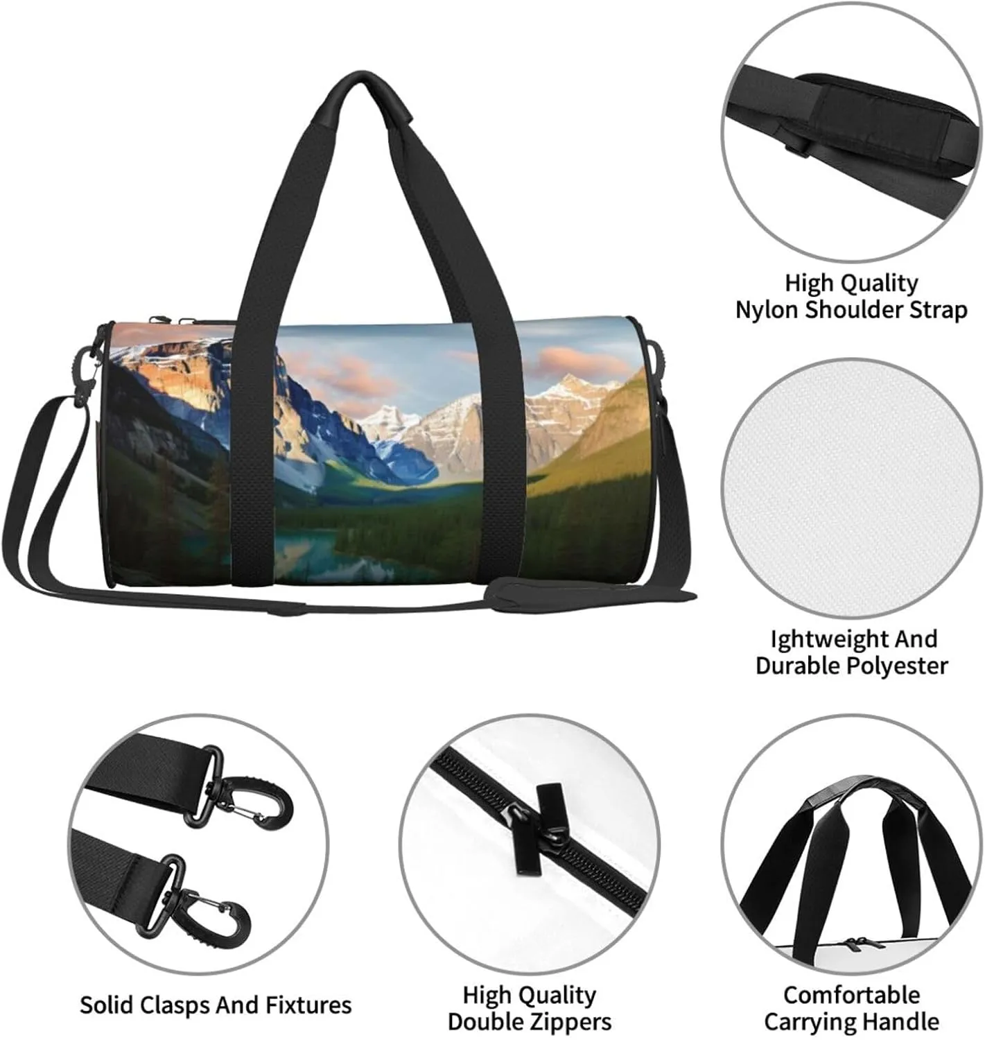 Travel Duffle Bag Weekender Bags For Men Women With Shoe Compartment Large Capacity Weekender Overnight Bag National Park Carry On Tote Bags Sport Gym Bag For Travel Yoga
