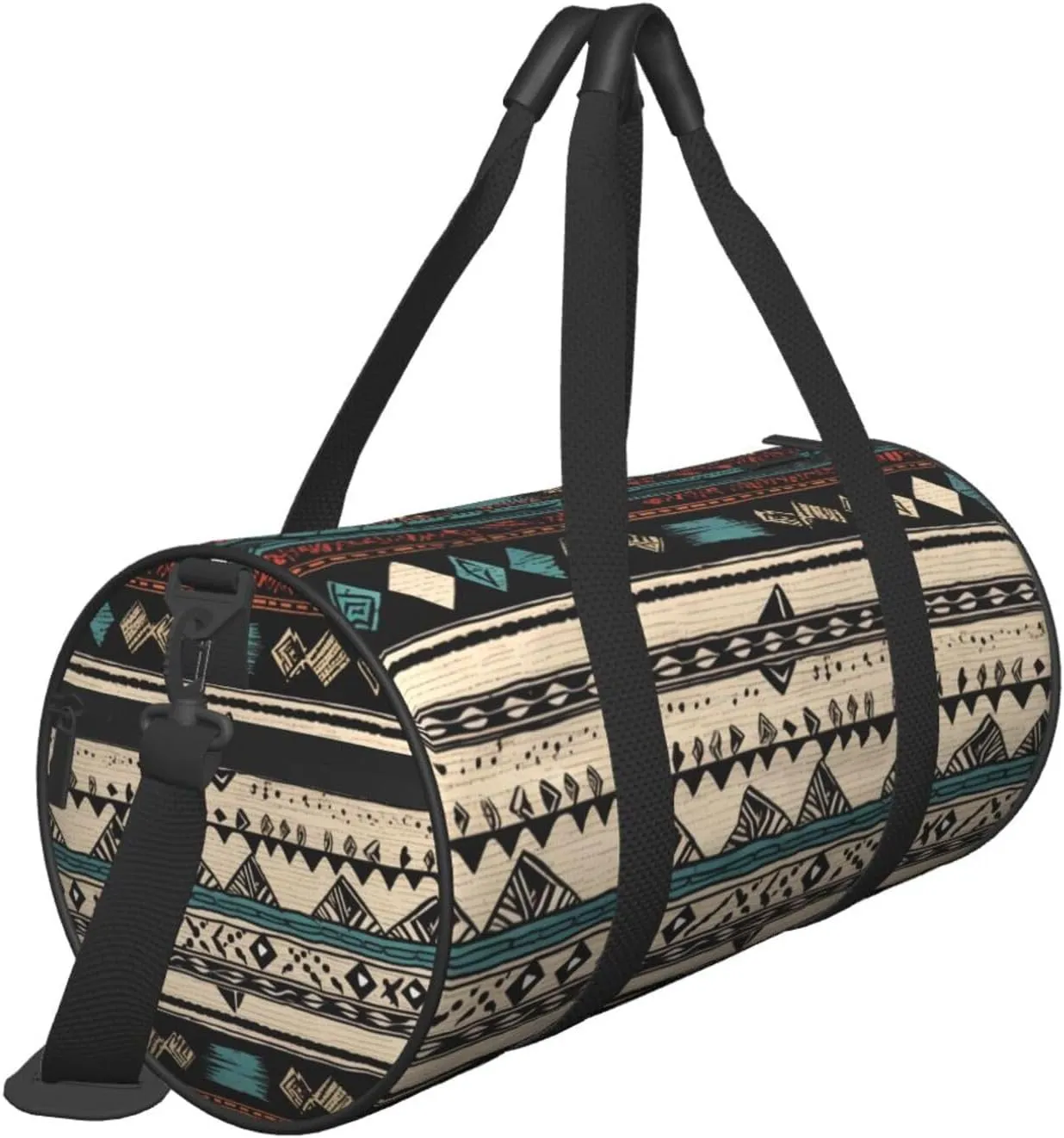 Travel Duffle Bag Weekender Bags For Men Women With Shoe Compartment Large Capacity Weekender Overnight Bag Native American Patterns Carry On Tote Bags Sport Gym Bag For Travel Yoga
